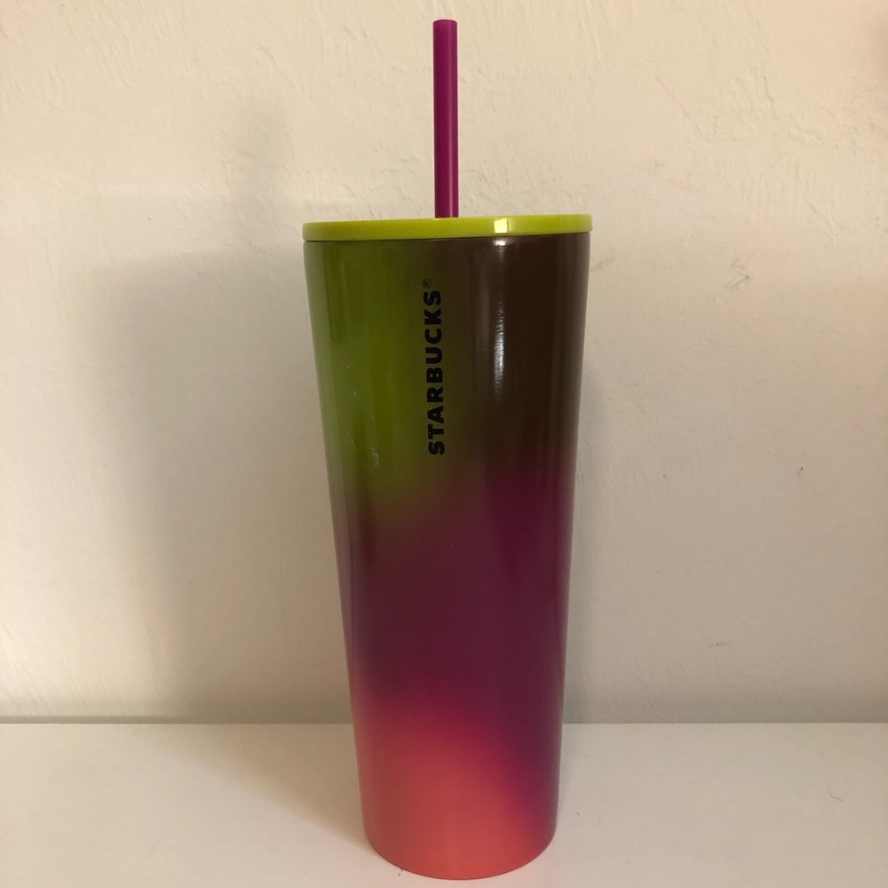 Starbucks Purple Ombré Metallic 24oz Stainless Tumbler with Lid